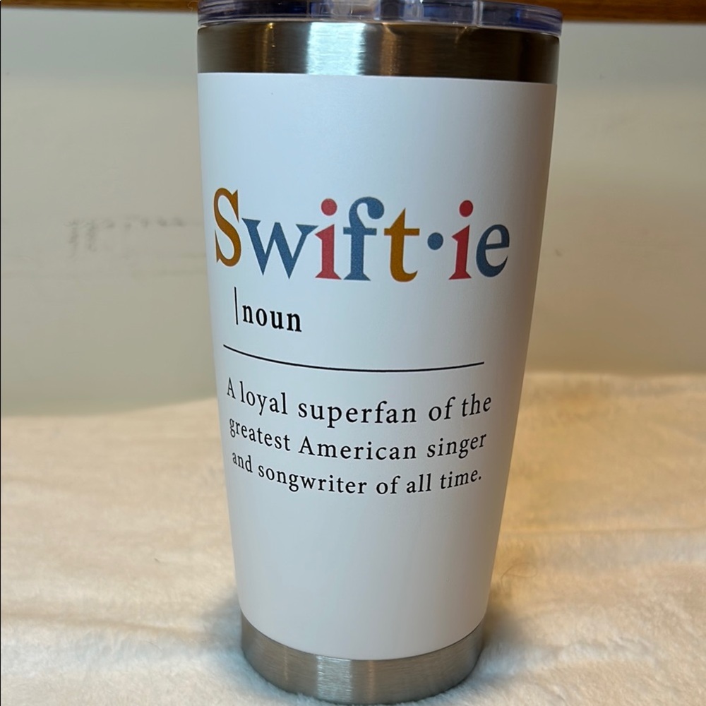 Swiftie Tumbler with Colorful Text